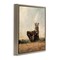 Stupell Industries Bear Holding Paws Watching Sunset Framed Floater Canvas Wall Art